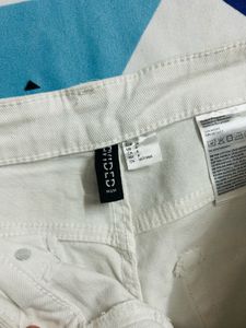 White Wide Leg High Waist Jeans