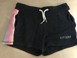Blue Stripe Logo Shorts