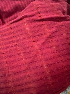 Deep Red Cotton Dupatta/ Stole