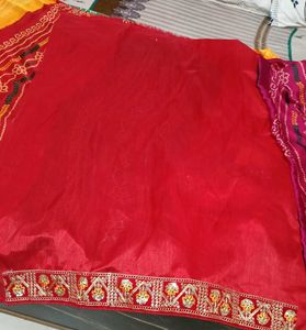 Multi Colour Chunri Print Saree