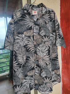 Levi's Black Half Floral Shirt
