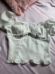 White Classy Top