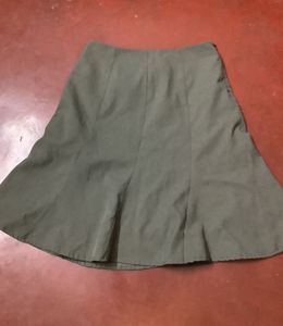 Vintage Grey Office Siren Midi Skirt