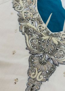 V- Neck Embroidery Kurta