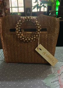 Elegant Clutch with Pearl Detail