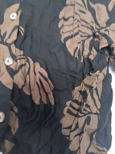 Brown &amp; Black Leaf Shirt