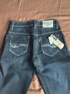 NEW bootcut jeans with tag dark blue denim