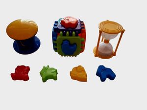 Shape Sorter &amp; Sand Timer Toy Set