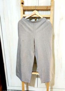 Light Grey Cotton Trouser Waist Size-26