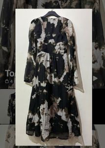 Elegant Floral Print Dress