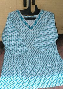 Chevron Print Tunic Top