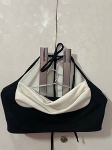 Black & White Halter Top