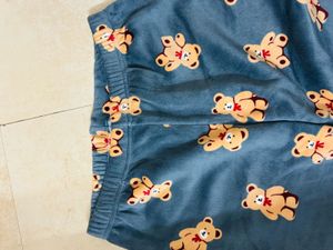 Cute Bear Print Pajama Pants