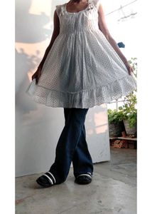 White Polka Dot Dress