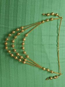 Gold-Tone Beaded 3-Strand Necklace
