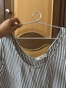 Mango Striped Mini Dress In L/XL