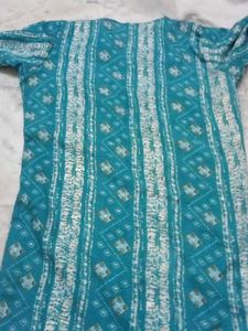Light Blue Green Short Kurti..