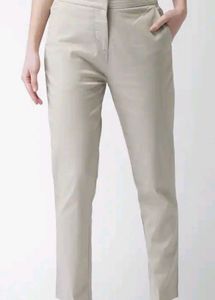 Mast &amp; Harbour Women Beige Regular Fit Solid Trous