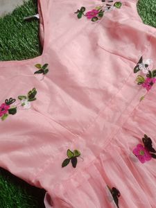 Pink Floral Dress