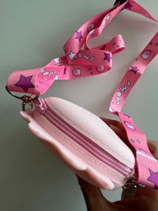 Pink coin Pouch/ sling - new