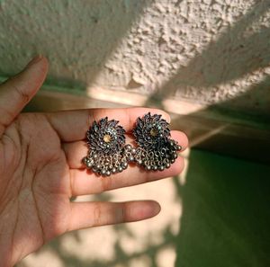 Mini Oxidised Jhumke✨
