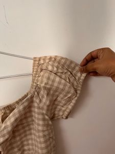 Topshop Women’s Beige Playsuit