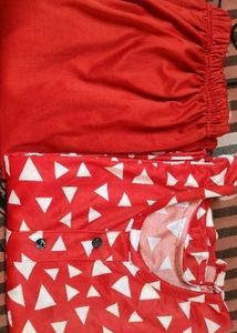 Red Pallazo Set  ♥️