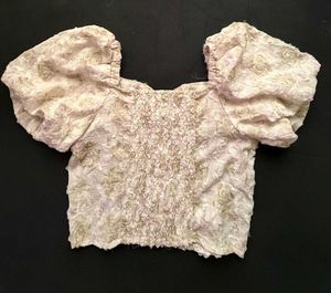 Vintage Floral Print Top