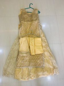 Gold Embroidered Kurta Set