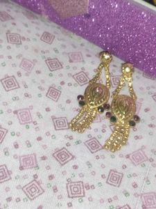 Gold Tone Dangle Earrings