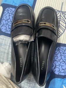 Pedro Black Leather Loafers