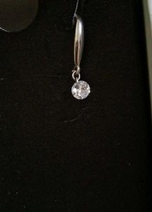 Giva Silver Drop Earring