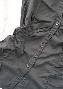 Y2k Fitted Ruched Shirt