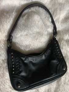 Y2k Zara Leather Studded Crossbody Bag