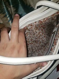 White Tote Bag with Strap