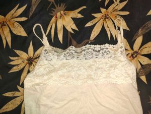 Light Yellow lace Y2k Top