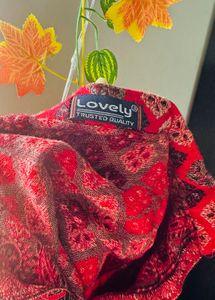 Red Printed Kurta