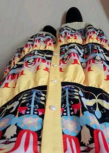 YELLOW PRINTED MAXI DRESS
