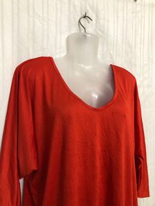 Orange Long Sleeve Top
