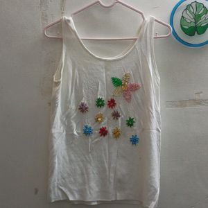 Sequins White Top