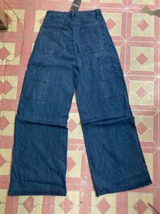 Wide Leg Denim Jeans