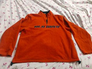 Orange Old Navy Fleece Pullover