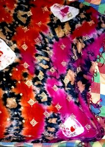 Multicolored Stall With Sequins And Mirror Work🍁