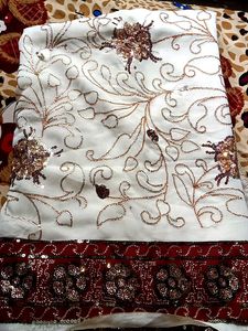 White Sequined Beautiful Saree 😍😍