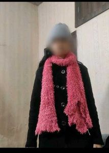 Cozy Pink Poncho with Cowl Neck