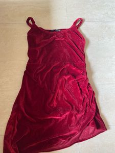 Red Velvet Party Wear Dress