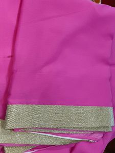 Beautiful Rose Pink Colour Saree