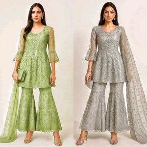 Festive 2 corset Kurta And sharara Set