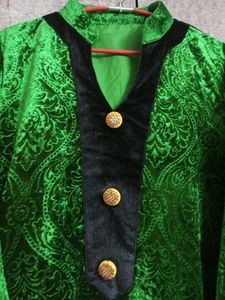 Elegant Green Velvet Kurta