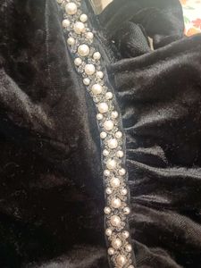 Elegant Black Velvet Dress